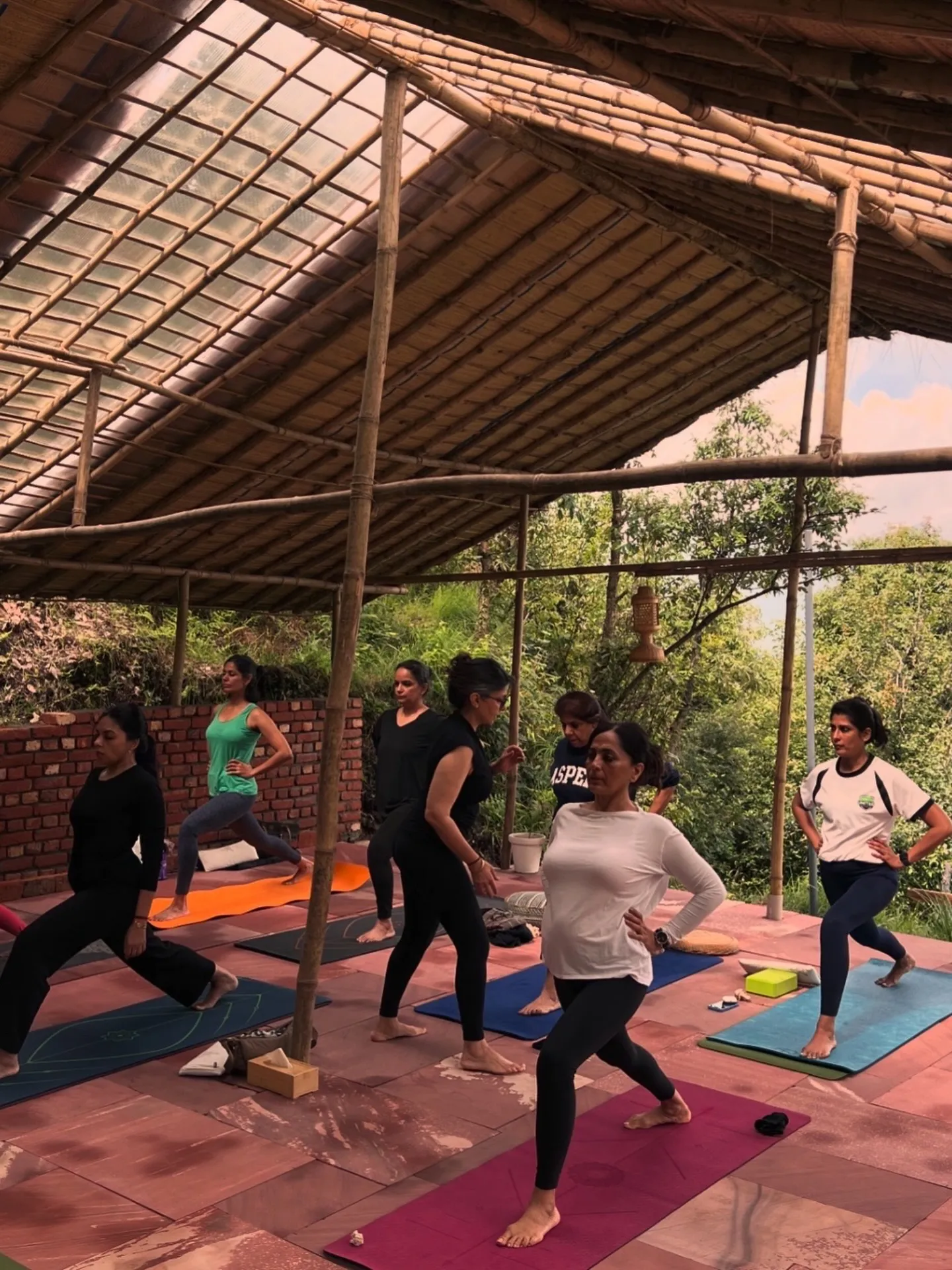 A yoga session at Turiya